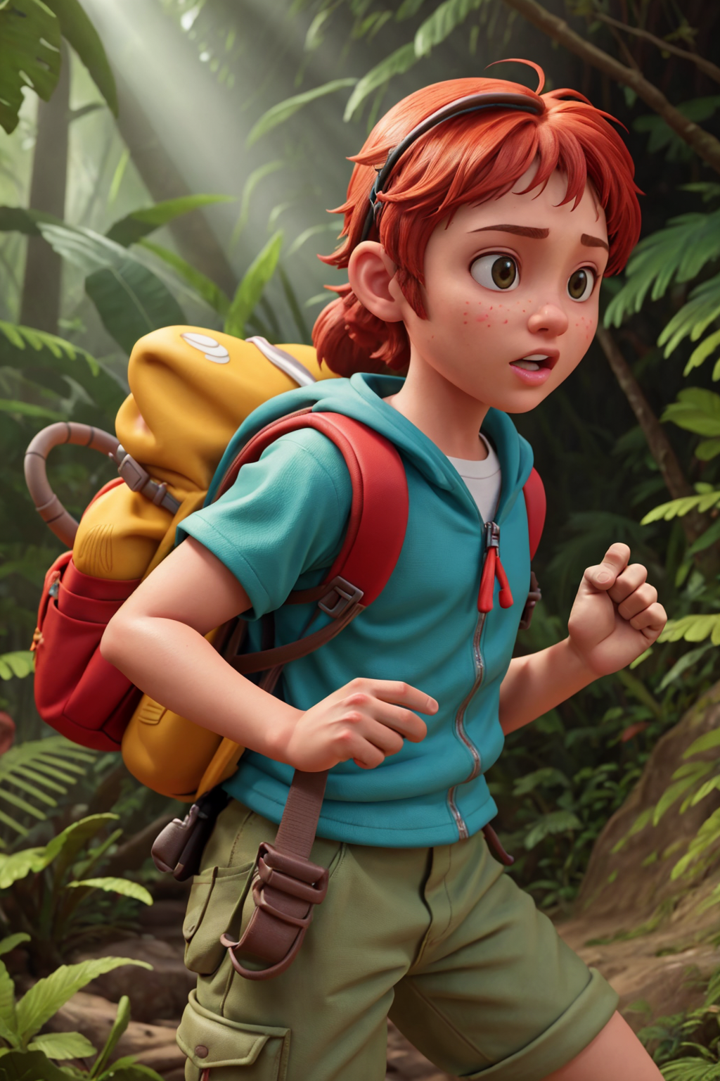 00034-1543333373-from front 2girls 2boys child adventurer clothes backpacks-Children_Stories_V1-3D.png